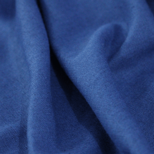 Tecido Linho Com Viscose Liso Rayon - Azul Espacial - 45% Linho 55% Viscose - Largura 1,35m