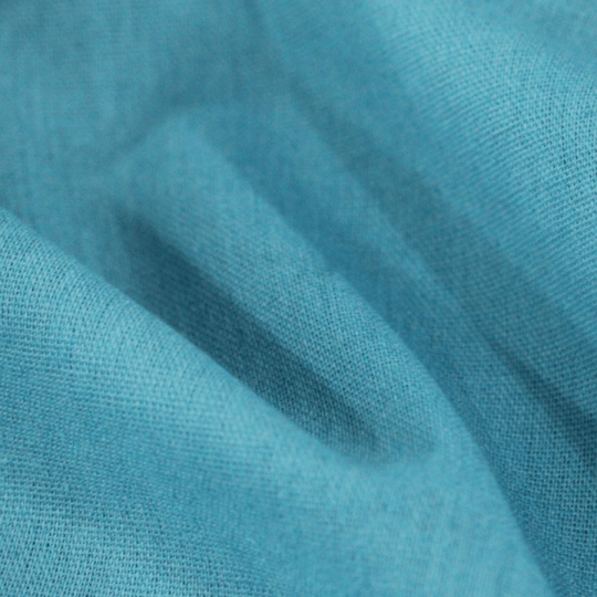 Tecido Linho Com Viscose Liso Rayon - Blue Fresh - 45% Linho 55% Viscose - Largura 1,35m