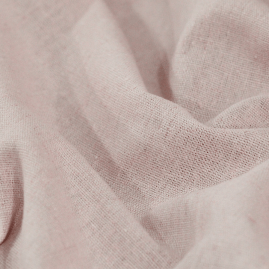 Tecido Linho Com Viscose Liso Rayon - Clear Pink - 45% Linho 55% Viscose - Largura 1,35m
