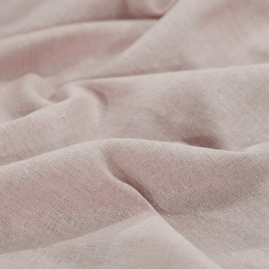 Tecido Linho Com Viscose Liso Rayon - Clear Pink - 45% Linho 55% Viscose - Largura 1,35m