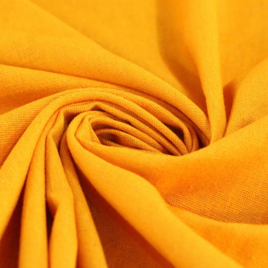 Tecido Linho Com Viscose Liso Rayon - Radiant Yellow - 45% Linho 55% Viscose - Largura 1,35m