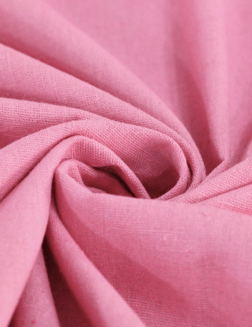Tecido Linho Com Viscose Liso Rayon - Rose - 45% Linho 55% Viscose - Largura 1,35m