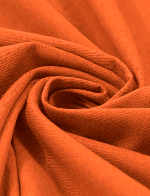 Tecido Linho Com Viscose Liso Rayon - Spiced Coral - 45% Linho 55% Viscose - Largura 1,35m