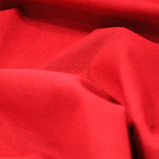 Tecido Linho Com Viscose Liso Rayon - Vermelho - 45% Linho 55% Viscose - Largura 1,35m