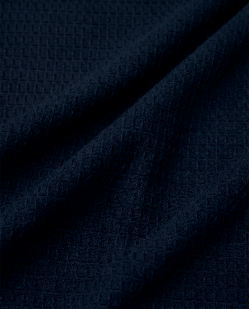 Tecido Favo Portugal - Azul Marinho - 100% Algodão - Largura 1,50m