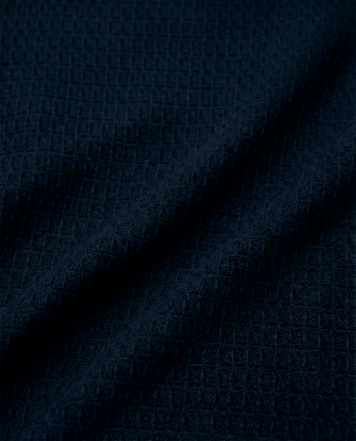 Tecido Favo Portugal - Azul Marinho - 100% Algodão - Largura 1,50m