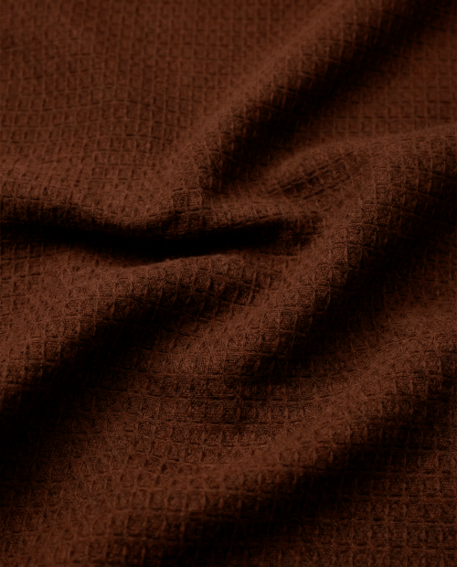 Tecido Favo Portugal - Castanho - 100% Algodão - Largura 1,50m