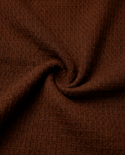 Tecido Favo Portugal - Castanho - 100% Algodão - Largura 1,50m