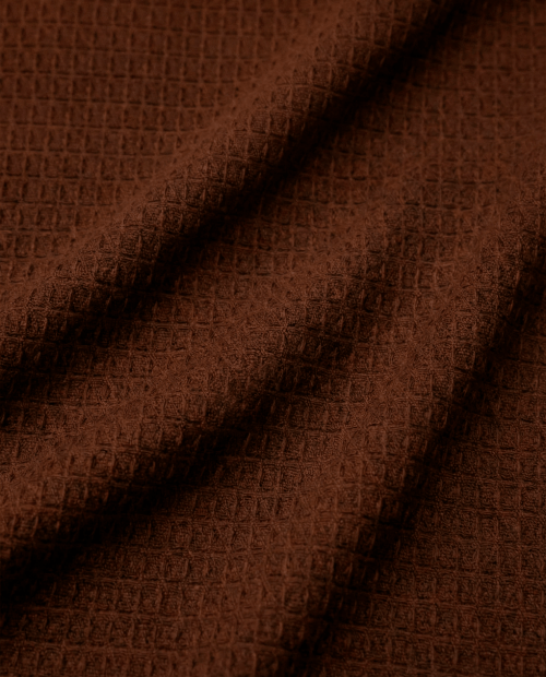 Tecido Favo Portugal - Castanho - 100% Algodão - Largura 1,50m