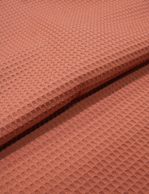 Tecido Favo Portugal - Terracota - 100% Algodão - Largura 1,63m