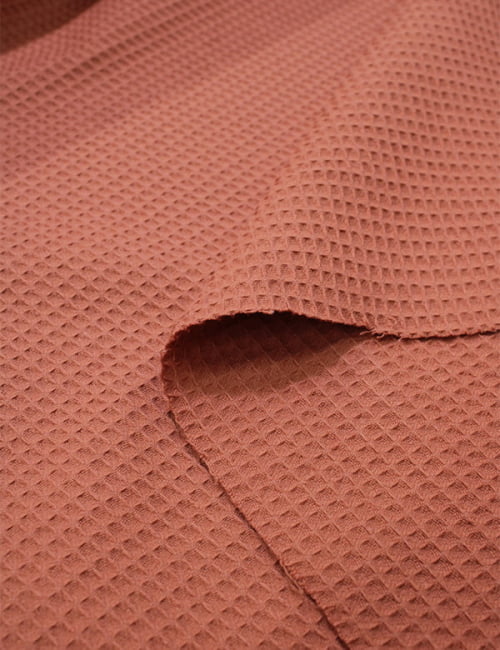 Tecido Favo Portugal - Terracota - 100% Algodão - Largura 1,63m