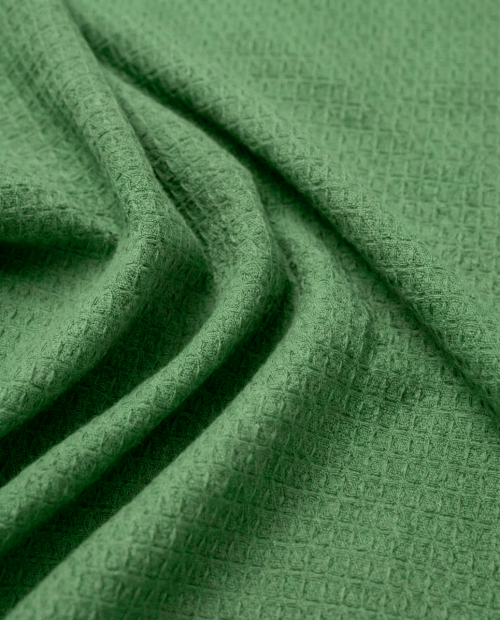 Tecido Favo Portugal - Verde Claro - 100% Algodão - Largura 1,50m