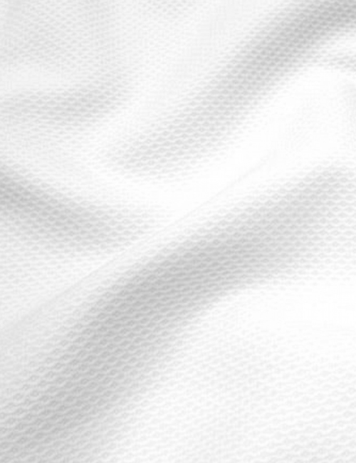 Tecido Piquet Favinho - Colmeia Menor - Branco - 100% Algodão - Largura 1,40m