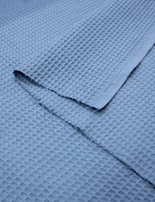 Tecido Favo Portugal - Azul Antigo - 100% Algodão - Largura 1,63m