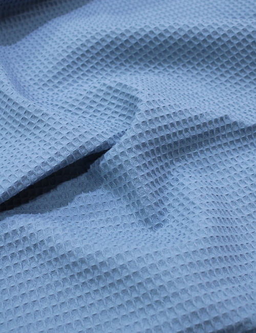 Tecido Favo Portugal - Azul Antigo - 100% Algodão - Largura 1,63m