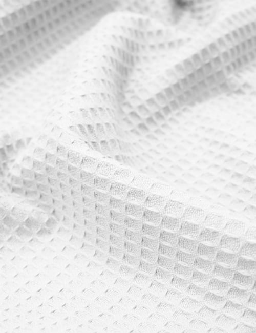 Tecido Favo Portugal - Branco - 100% Algodão - Largura 1,63m