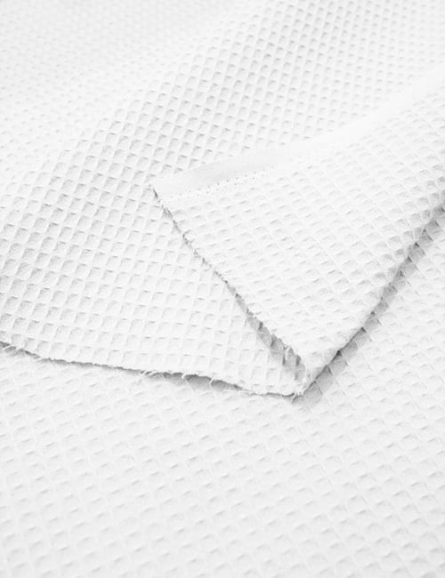 Tecido Favo Portugal - Branco - 100% Algodão - Largura 1,63m