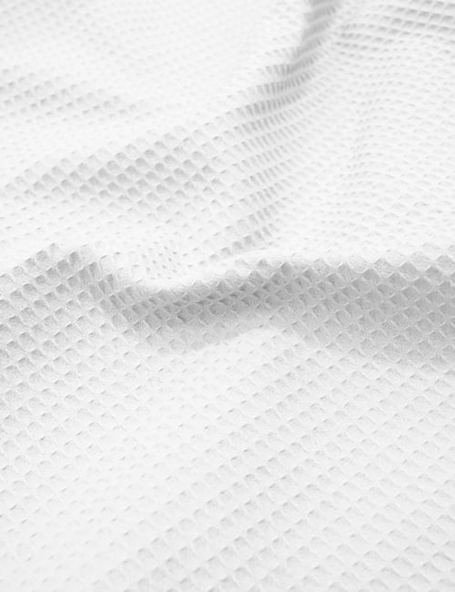 Tecido Favo Portugal - Branco - 100% Algodão - Largura 1,63m