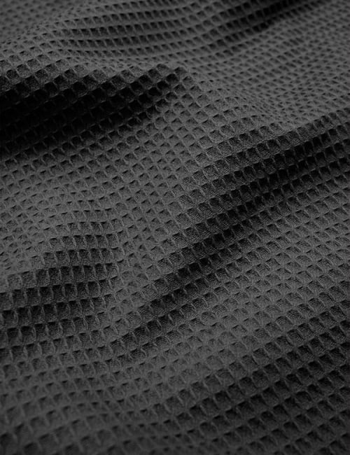 Tecido Favo Portugal - Preto - 100% Algodão - Largura 1,63m