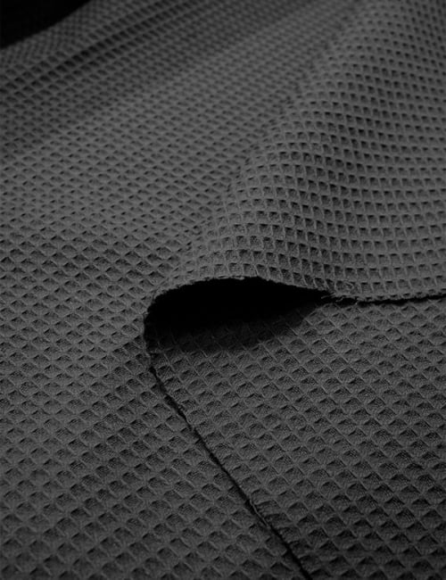 Tecido Favo Portugal - Preto - 100% Algodão - Largura 1,63m