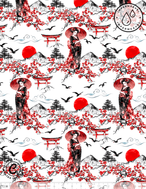 Tecido Sarja Impermeável Especial Coleção Japão - E15227 - 100% Algodão - Largura 1,50m