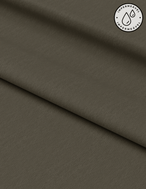 Tecido Sarja Impermeável Lisa - Caqui - 100% Algodão - Largura 1,50m