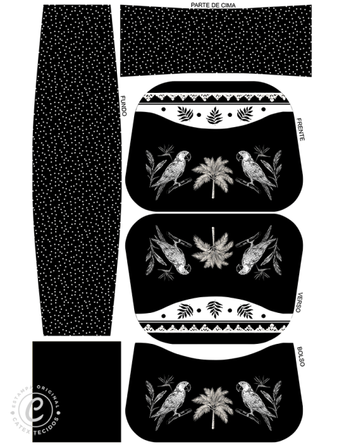 Sintético Doll - Painel Bolsa Daily - Noite Tropical