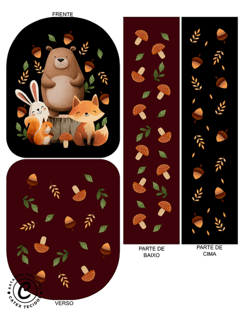 Sintético Doll - Painel Mochilinha Tour - Bosque