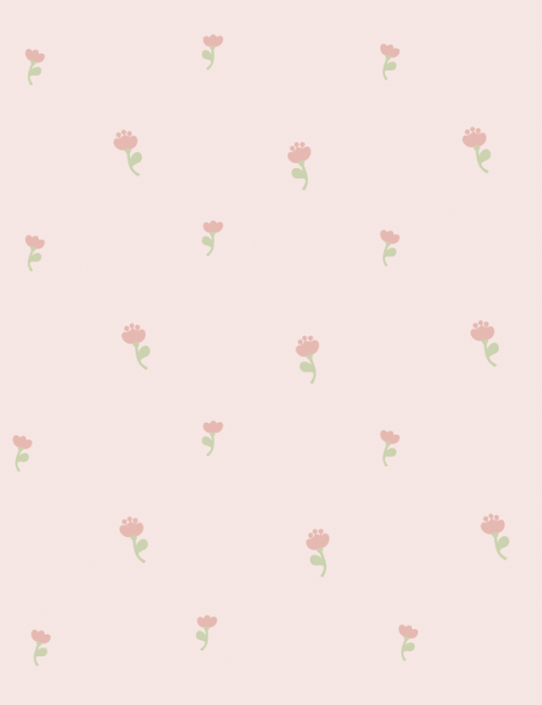 Tecido Flanela Baby - Florzinha Rosa - 100% Algodão - Largura: 80cm