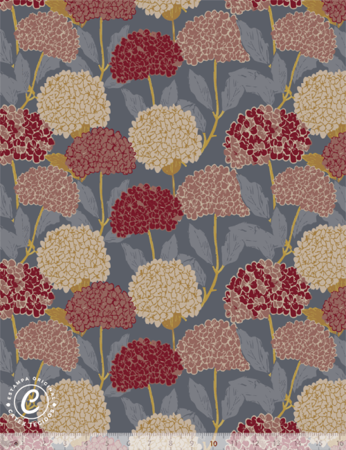 Tecido Tricoline Especial Coleção Farm Life por Anita Catita - Outono Nobre - 100% Algodão - Largura 1,50m