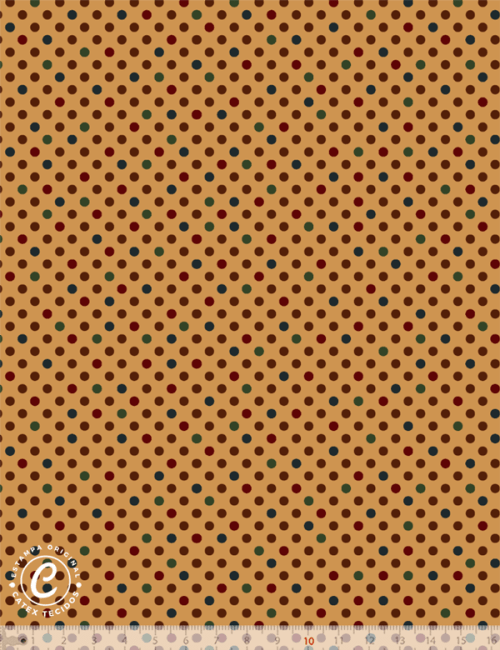 Tecido Tricoline Coleção Patch Country - Poá E15255 - 100% Algodão - Largura 1,50m