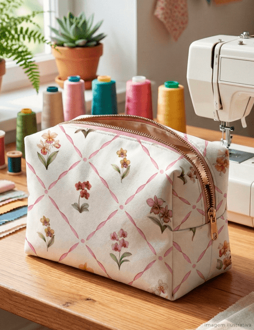 Tecido Tricoline Especial Coleção Jardim das Orquídeas - Trama Botânica - 100% Algodão - Largura 1,50m