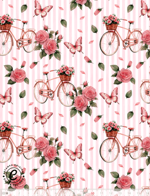 Tecido Tricoline Especial Coleção Primavera Romântica - Passeio Florido -  100% Algodão - Largura 1,50m