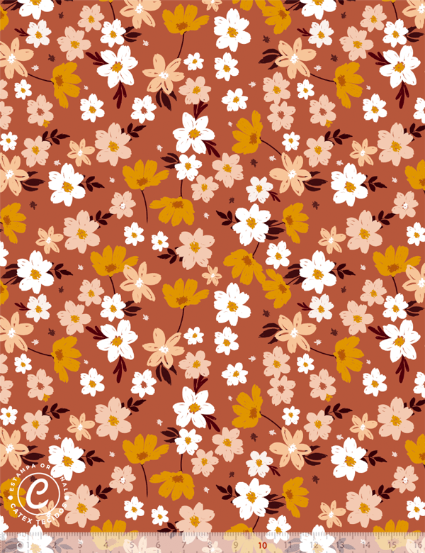 Tecido Tricoline Especial Coleção Spring Liberty - Floral Ternura - 100% Algodão - Largura 1,50m