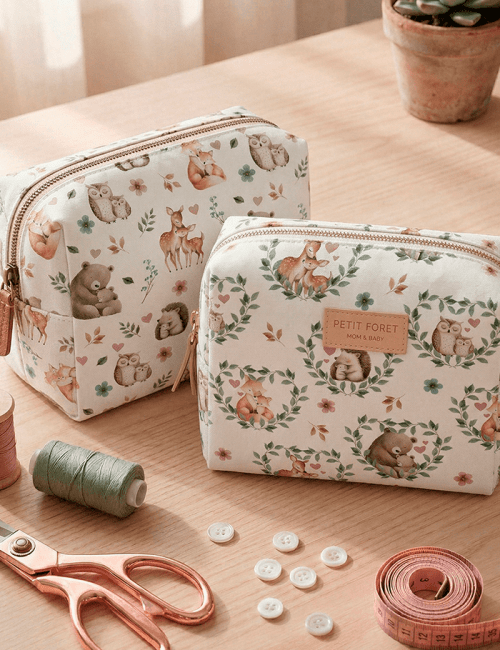 Tecido Tricoline Especial Colo de Mãe - Coração - 100% Algodão - Largura 1,50m