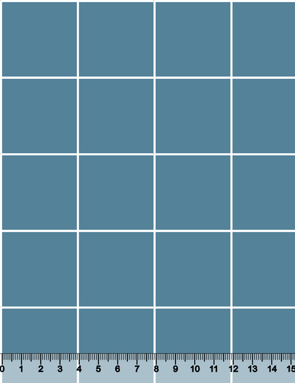 Tecido Tricoline Coleção Composê Ideal Niágara - Grid Square - Listra Branca - 100% Algodão - Largura 1,50m