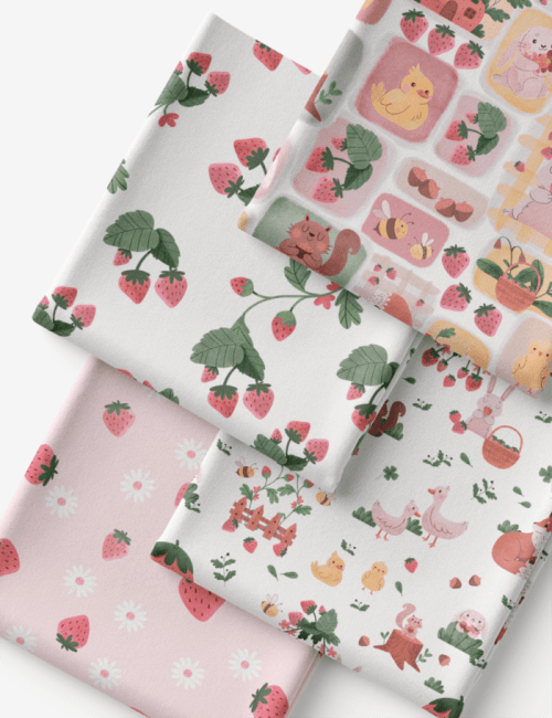 Kit Amarradinho de Tricoline - Kit 22 (4 Cortes de 45 a 50 cm x 70 cm) - Tricoline 100% Algodão