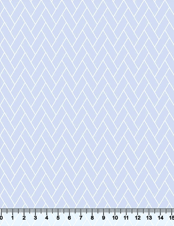 Tecido Tricoline Coleção Composê Ideal Blue Wind - Tijolinho - 100% Algodão - Largura 1,50m