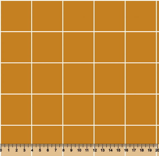 Tecido Tricoline Coleção Composê Ideal Outono - Grid Square - Listra Branca - 100% Algodão - Largura 1,50m