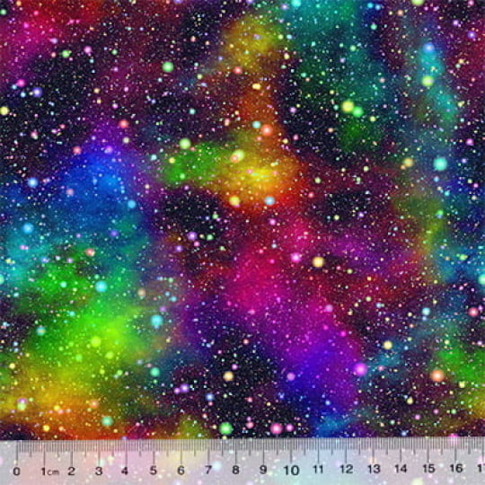 Tecido Tricoline Especial Universo Colorido - 100% Algodão - Largura 1,50m