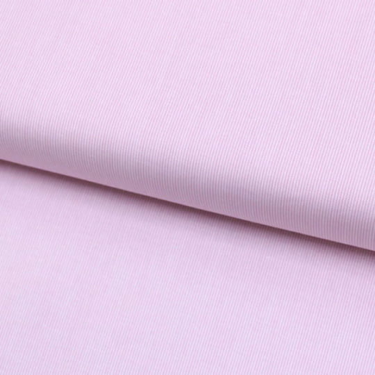 Tecido Tricoline Fio-Tinto Listras PP - Rosa Claro - 100% Algodão - Largura 1,50m