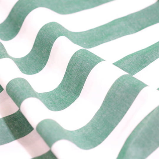 Tecido Tricoline Fio-Tinto Listras XG - Verde Bandeira - 100% Algodão - Largura 1,50m