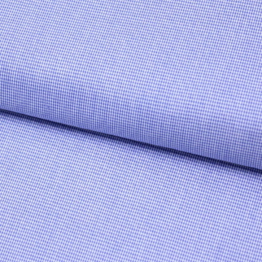 Tecido Tricoline Fio-Tinto Xadrez PP - Azul Royal - 100% Algodão - Largura 1,50m