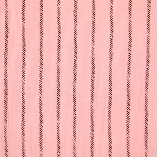 Tecido Viscose Estampada - Serrilhado Rosa - 100% Viscose - Largura 1,40m
