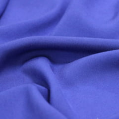 Tecido Viscose Lisa Lual -  Azul Royal - 100% Viscose - Largura 1,45m