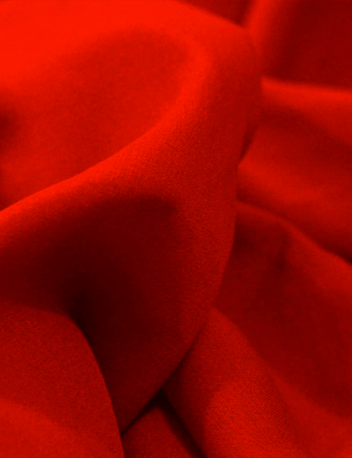 Tecido Viscose Lisa Lual - Vermelho - 100% Viscose - Largura 1,45m