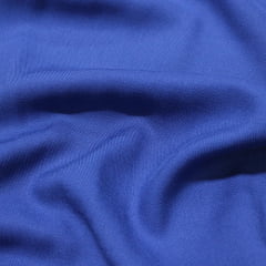 Tecido Viscose Lisa Sarjada Premium - Azul Candy - 100% Viscose - Largura 1,45m