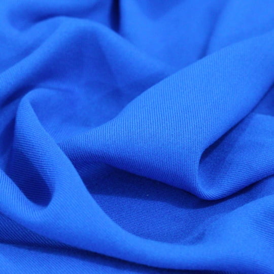 Tecido Viscose Lisa Sarjada Premium - Blue Aster - 100% Viscose - Largura 1,45m