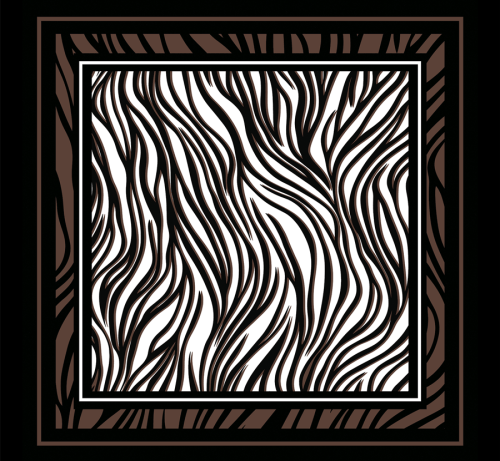 Tecido Viscose para Canga - Zebra Print - 100% Viscose - 1,30m x 1,40m
