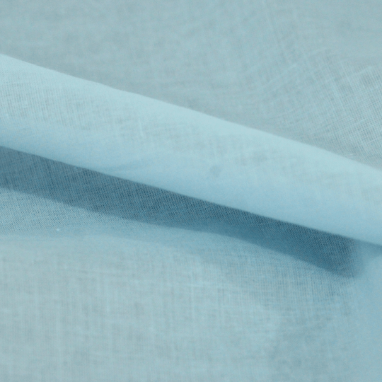 Tecido Voil de Algodão Liso - Azul Menthol - 100% Algodão - Largura 1,40m